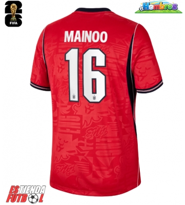 Inglaterra Kobbie Mainoo #16 Segunda Equipación Mundial 2026 Manga Corta
